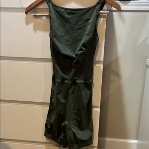 Dark Green Sleeveless Romper by movement free people